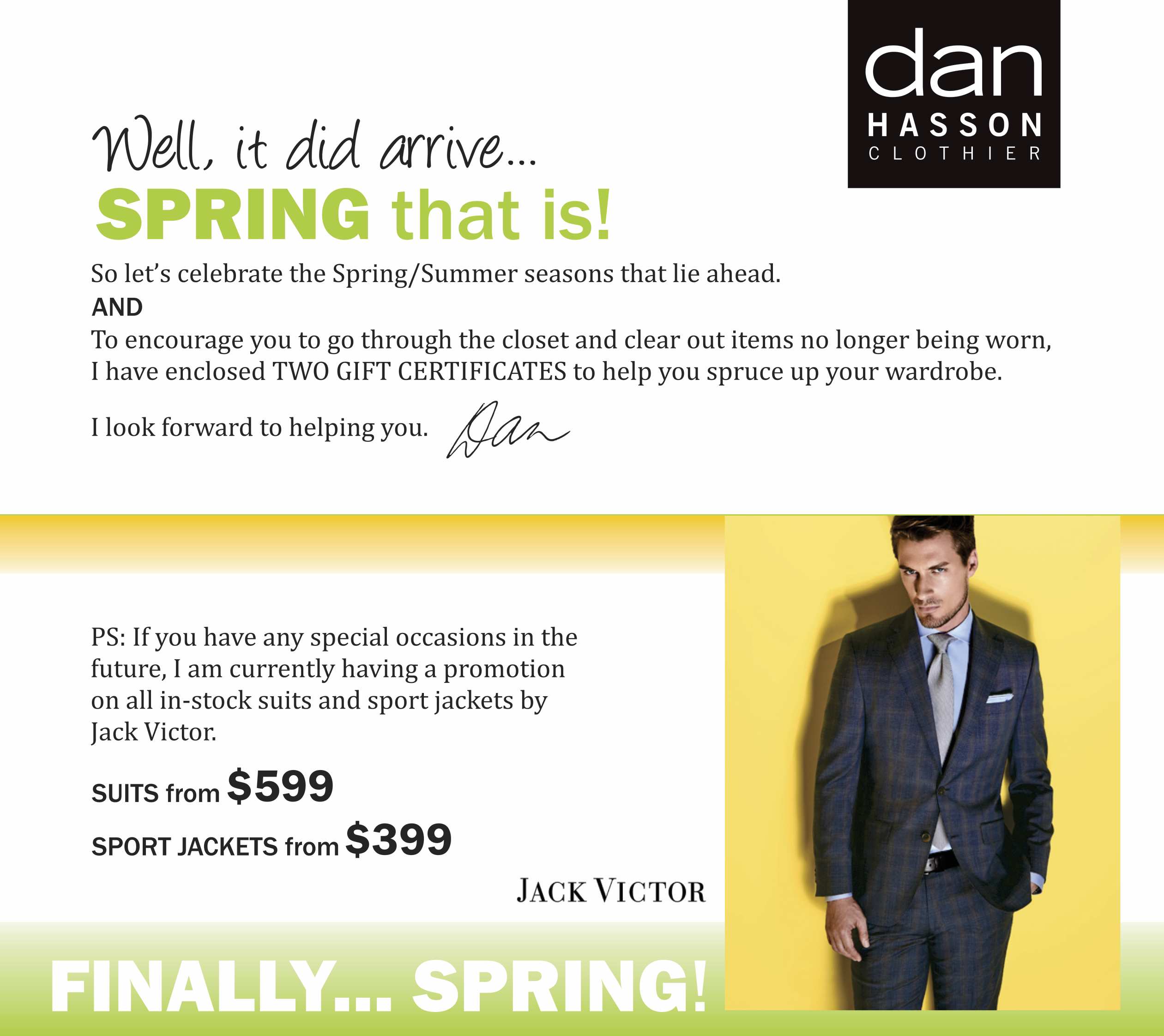 Dan Hasson - Spring mailerMay 2018